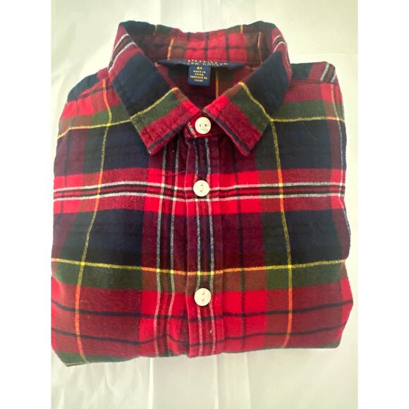 POLO RALPH LAUREN Flannel Cotton christmas Shirtdress, 
Sz6X (* belt is missing) - Picture 7 of 7